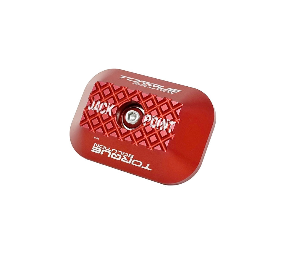 Torque Solution Billet Jack Pad for GR Supra / BMW / Mini Cooper - Red - TS-GR-847RD