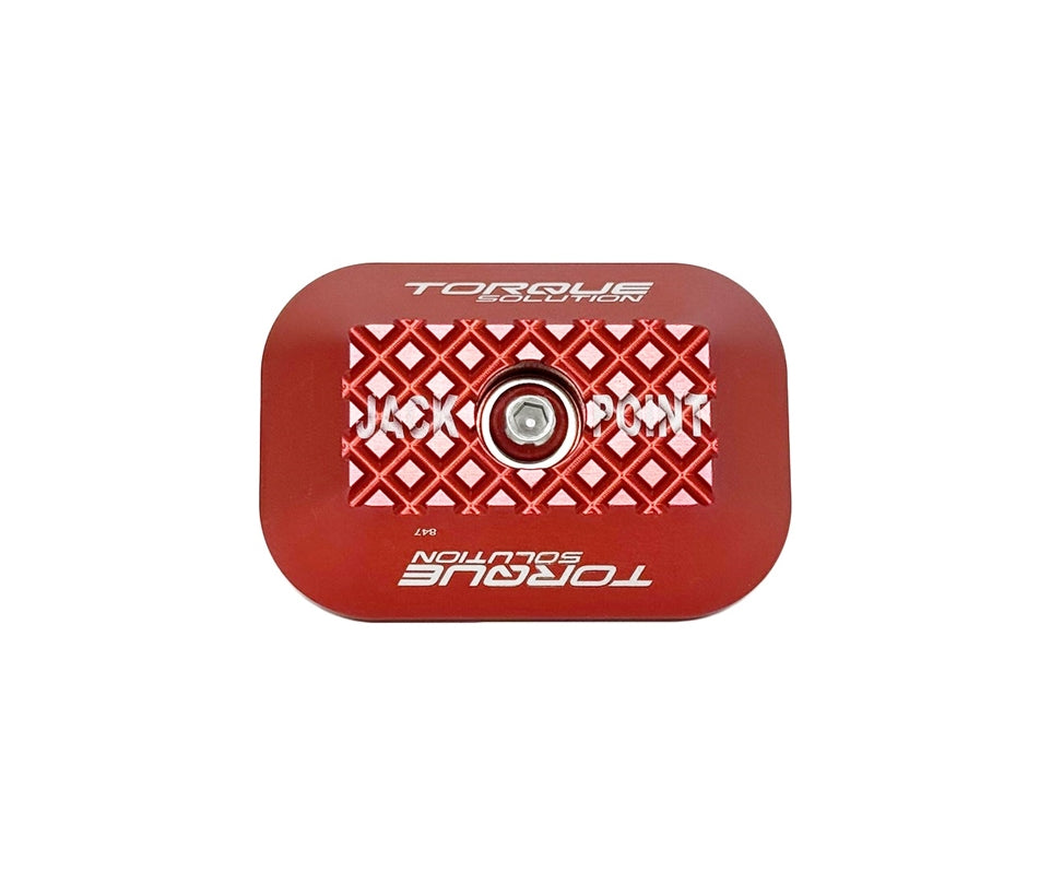 Torque Solution Billet Jack Pad for GR Supra / BMW / Mini Cooper - Red - TS-GR-847RD