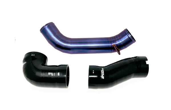 Torque Solution 2022+ Subaru WRX Intake Pipe Kit - Titanium Burnt Purple / Blue - TS-SU-813PR for 2022-2025 Subaru WRX - fron