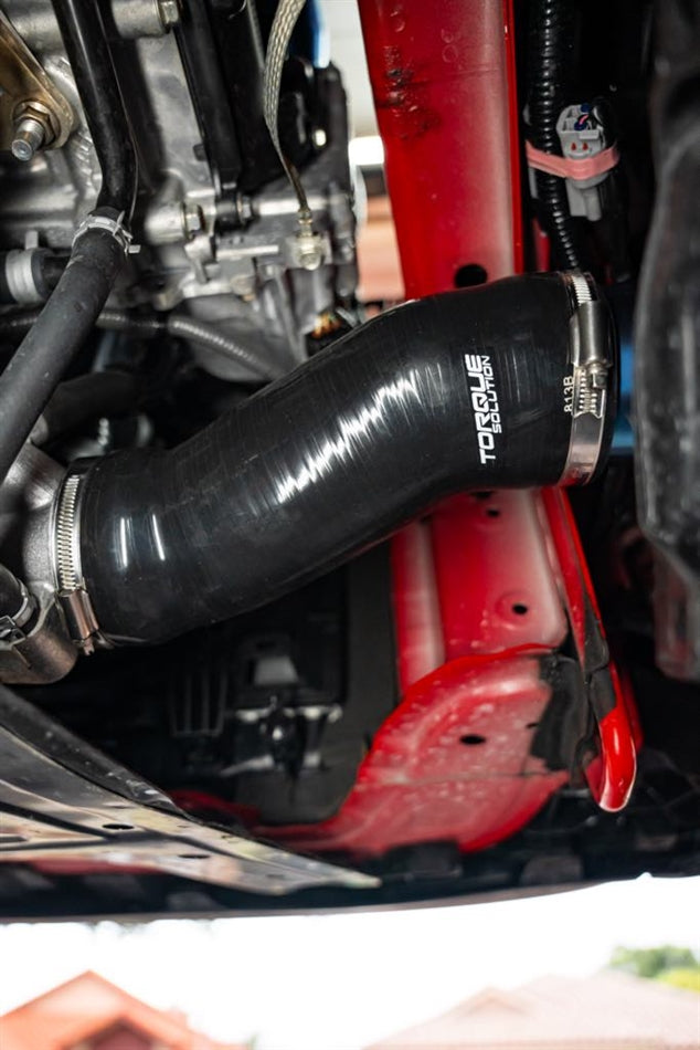Torque Solution 2022+ Subaru WRX Intake Pipe Kit - Titanium Burnt Purple / Blue - TS-SU-813PR