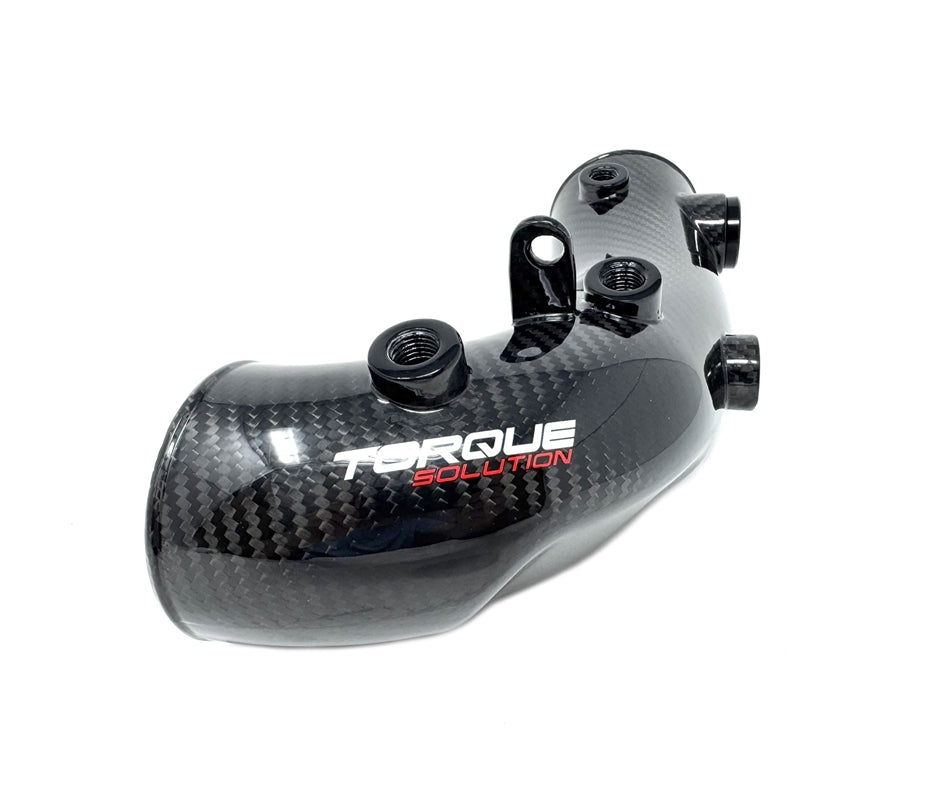 Torque Solution HD Hard Turbo Inlet: Subaru WRX 02-07, STI 04-21 - Carbon Fiber - OEM / 3in Inlet - TS-SU-881CF-3