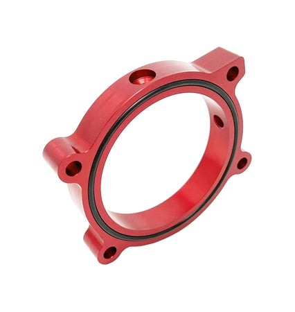 Torque Solution Throttle Body Spacer (Red) - 10-14 Chevy Camaro 6.2L - TS-TBS-034R for 2010-2014 Chevrolet Camaro