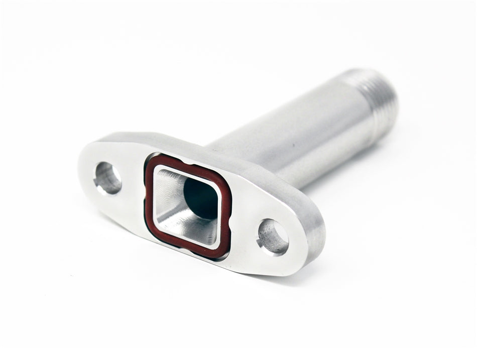 Torque Solution Extended Port Matched Oil Drain Flange: -10AN for T3/T4 PTE / Turbonetics - TS-UNI-588