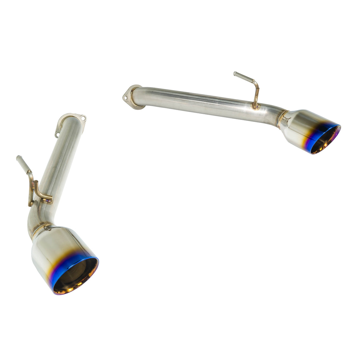 Remark 2017+ Infiniti Q60 Axle Back Exhaust w/Burnt Stainless Double Wall Tip - RO-TTQ6-D