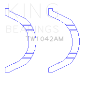 King Nissan VR38DETT/VQ35AHR/VQ37HR Thrust Washer Set - TW1042AM
