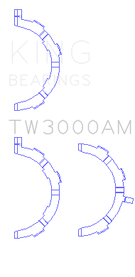 King Ford 6.7L Power Stroke V8 Diesel Thrust Washer Set - TW3000AM