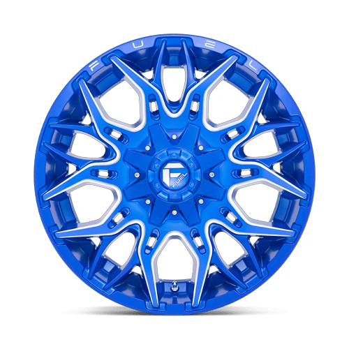 Fuel Off-Road D770 20X9 Anodized Blue Milled 8x170 +1mm
