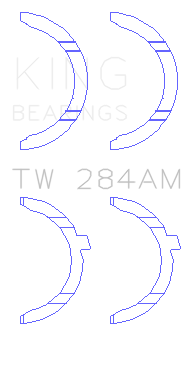 King Toyota/Lexus 2JZGE/2JZGTE 3.0L Thrust Washer Set - TW284AM