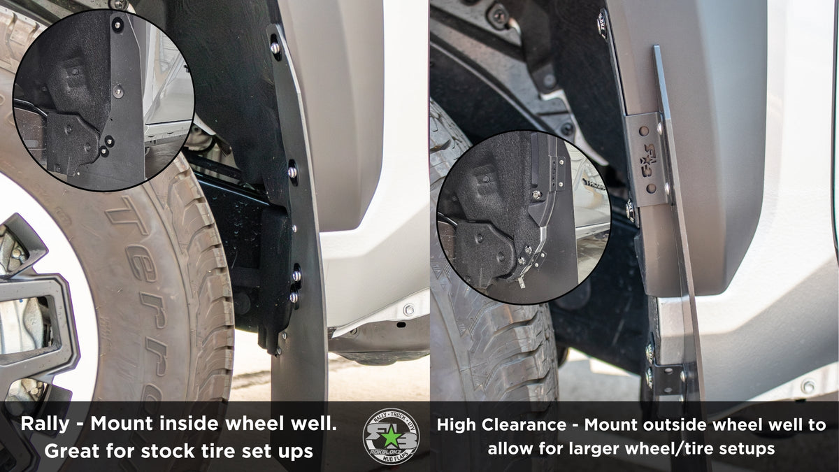RokBlokz -  Toyota Tacoma TRD Off-road (4th Gen) 2024+ Rally Mud Flaps