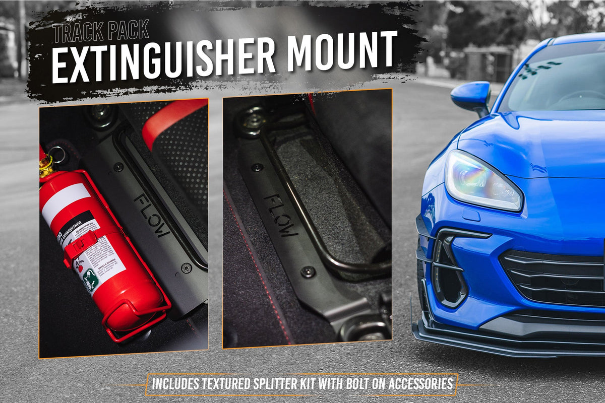 Flow Designs - ZD8 BRZ STI Full Lip Splitter Set (TEXTURED BLACK)