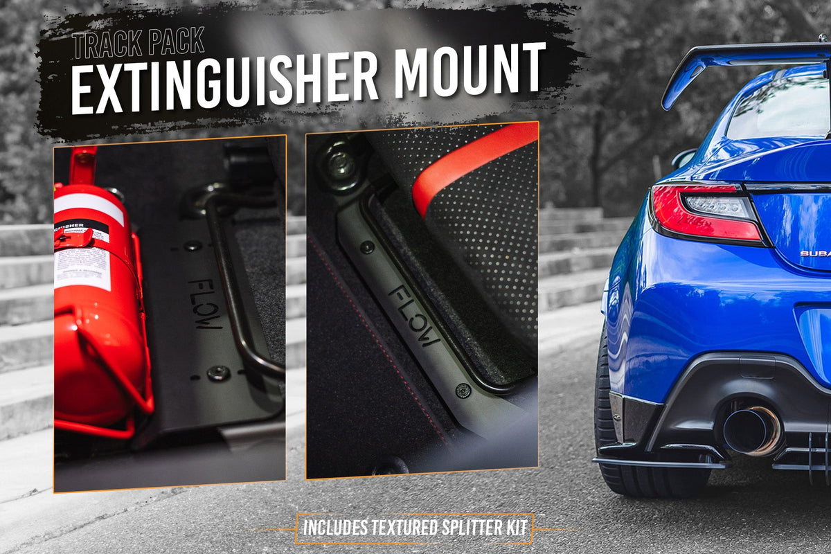 Flow Designs - ZD8 BRZ STI Full Lip Splitter Set (TEXTURED BLACK)