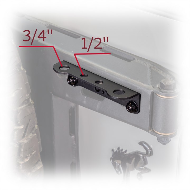 Turn Offroad 2021+ Ford Bronco Tailgate Hinge Antenna/ Dune Flag Mount - EA4-M1 for 2021-2026 Ford Bronco - close-up