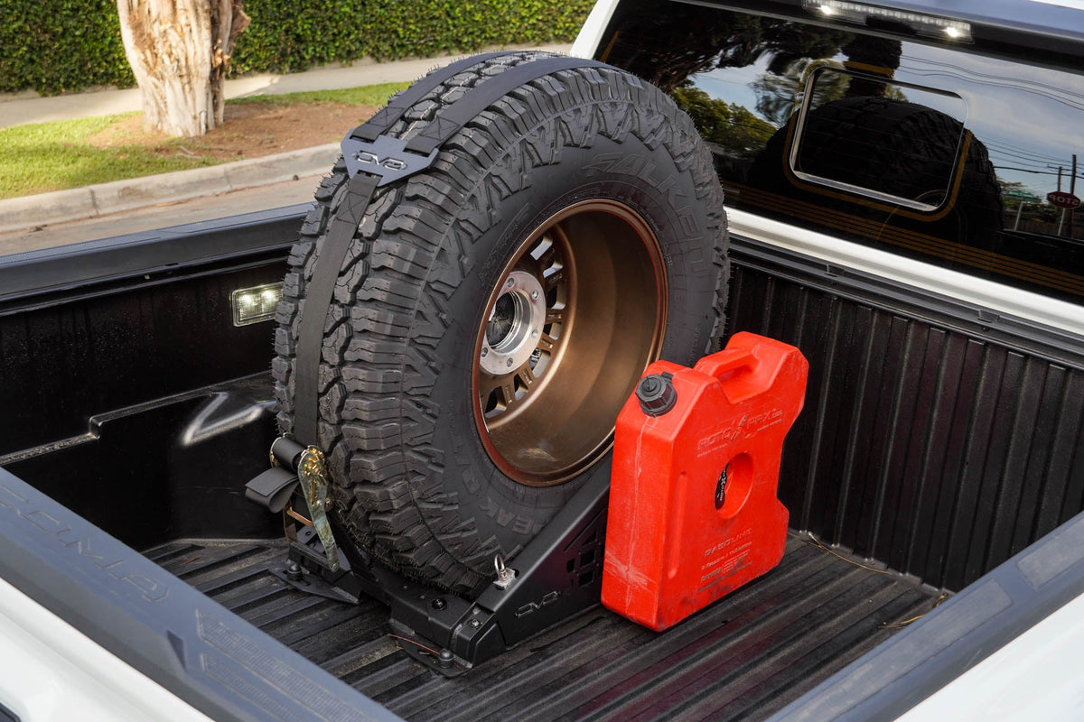 DV8 Offroad - Truck Bed Universal Tire Carrier & Accessory Mount - UNBM-01