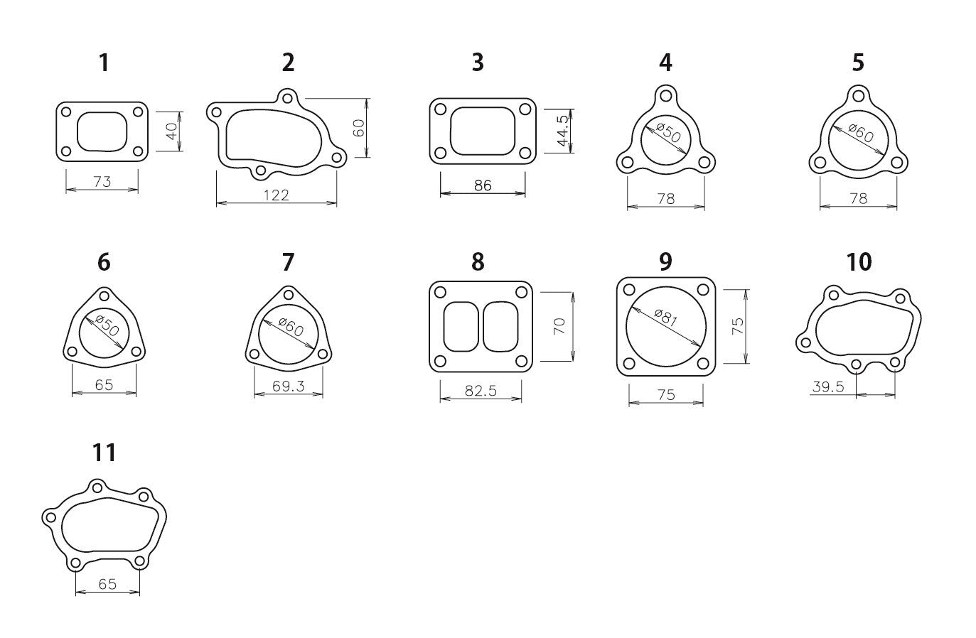 GReddy - Replacement GReddy (TD / T) Turbo Flanges - 11900123