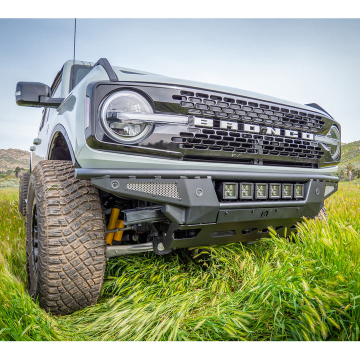 Turn Offroad 2021+ Ford Bronco Baja Front Bumper & Skid Plate - FB2-M1 for 2021-2026 Ford Bronco - side view