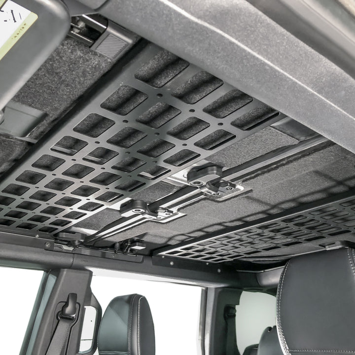 Turn Offroad 2021+ Ford Bronco Overhead Storage Kit - IA1-OH for 2021-2026 Ford Bronco - angle view