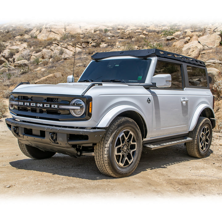 Turn Offroad 2021+ Ford Bronco 2 Door Roof Rack - RR1-M2 for 2021-2026 Ford Bronco - installed view