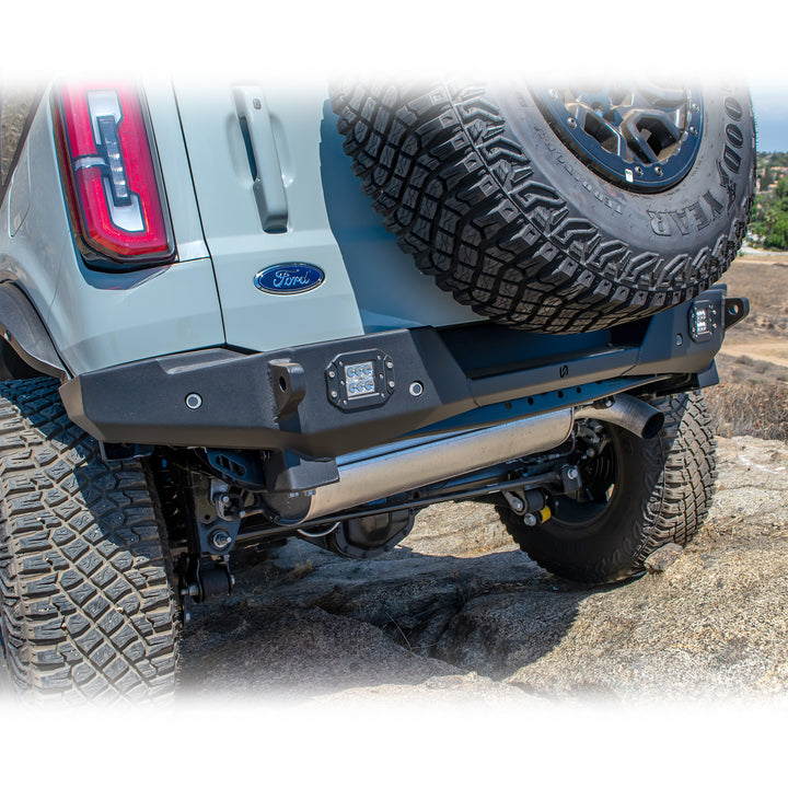 Turn Offroad 2021+ Ford Bronco Rear Bumper - RB1-M1 for 2021-2026 Ford Bronco - installed view