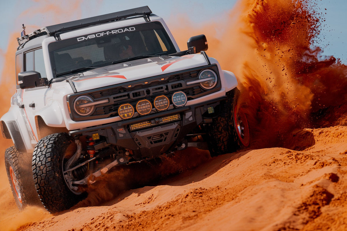 DV8 Offroad - 2022-2026 Ford Bronco Raptor Tube Front Bumper - FBFR-02