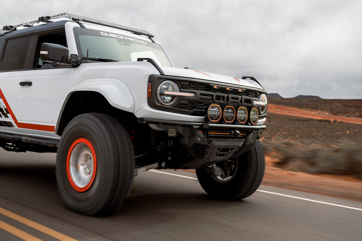 DV8 Offroad - 2022-2026 Ford Bronco Raptor Tube Front Bumper - FBFR-02