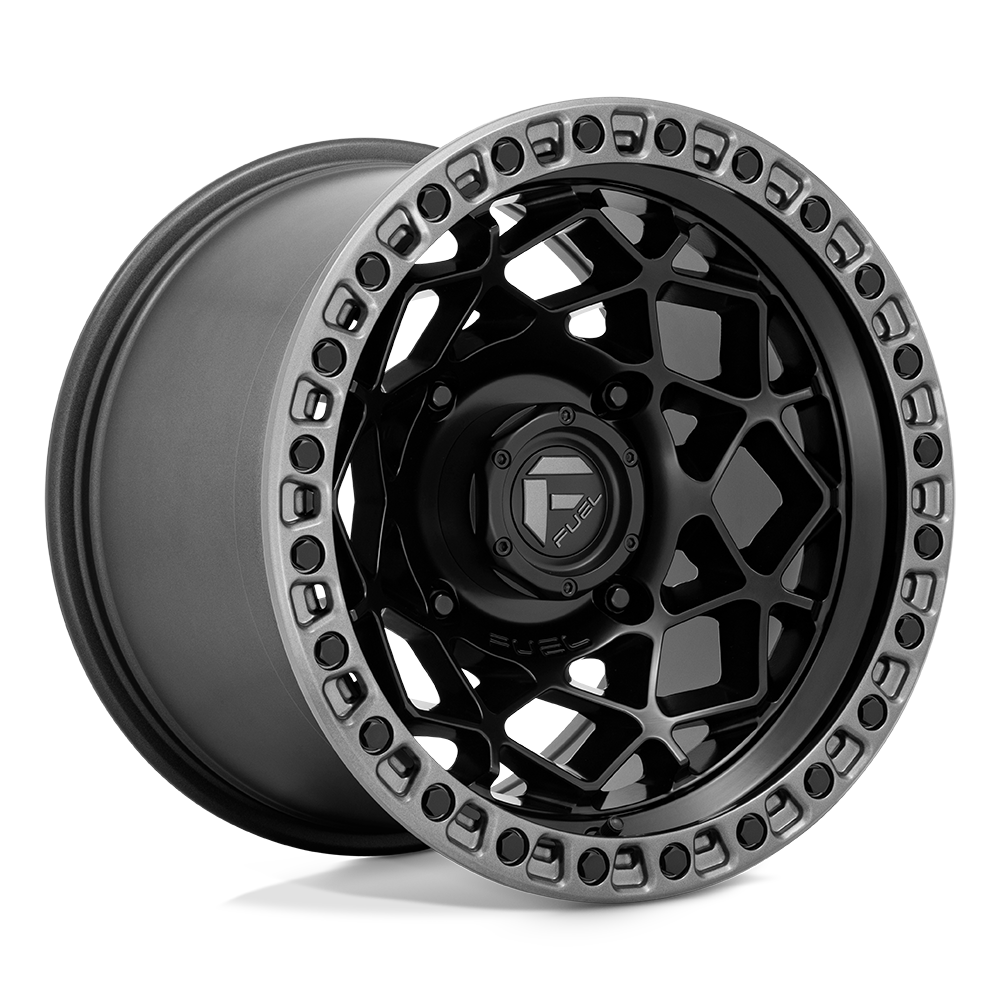 Fuel Off-Road Aluminum Wheels 15X7 Unit Utv D783 Matte Black W/ Gunmetal Ring