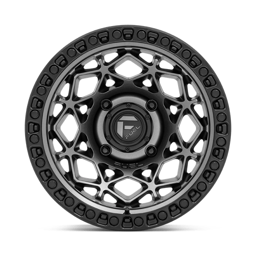 Fuel Off-Road Aluminum Wheels 15X10 Unit Utv D784 Gunmetal W/ Matte Black Ring