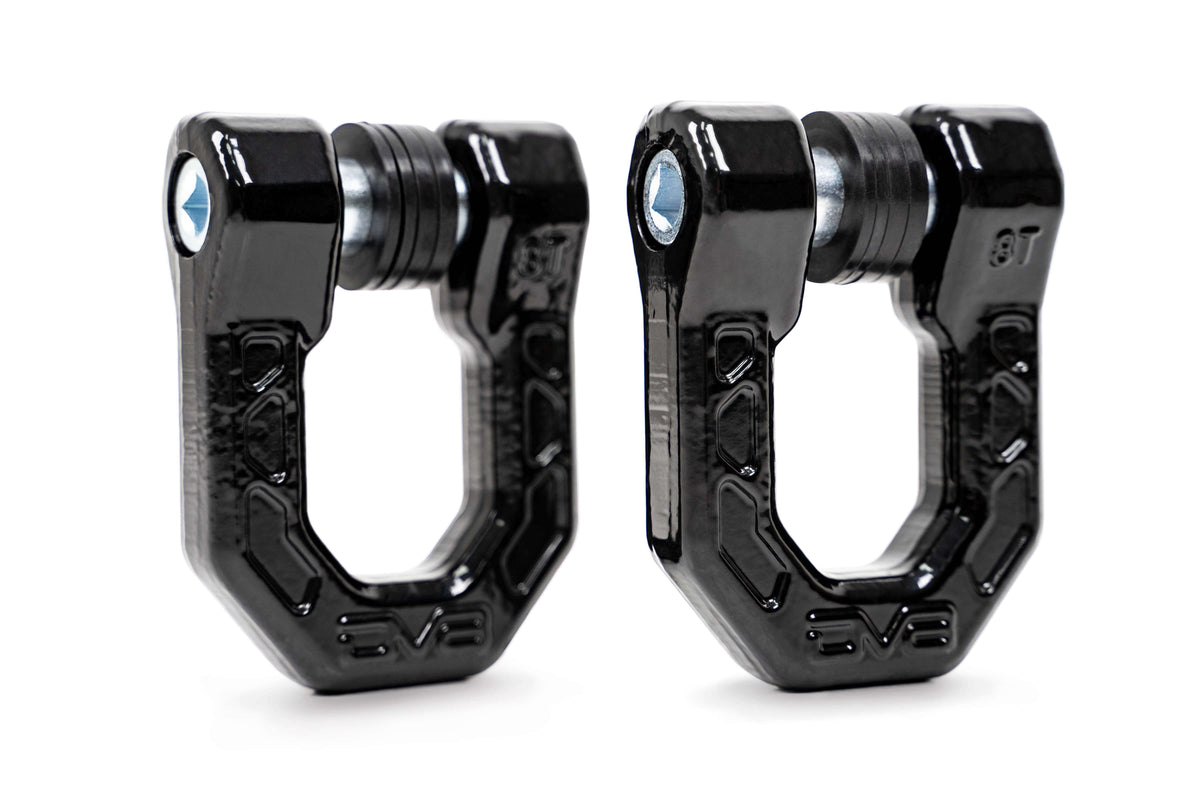 DV8 Offroad - Black DV8 Elite Series D-Rings (Pair) - UNSK-01BL
