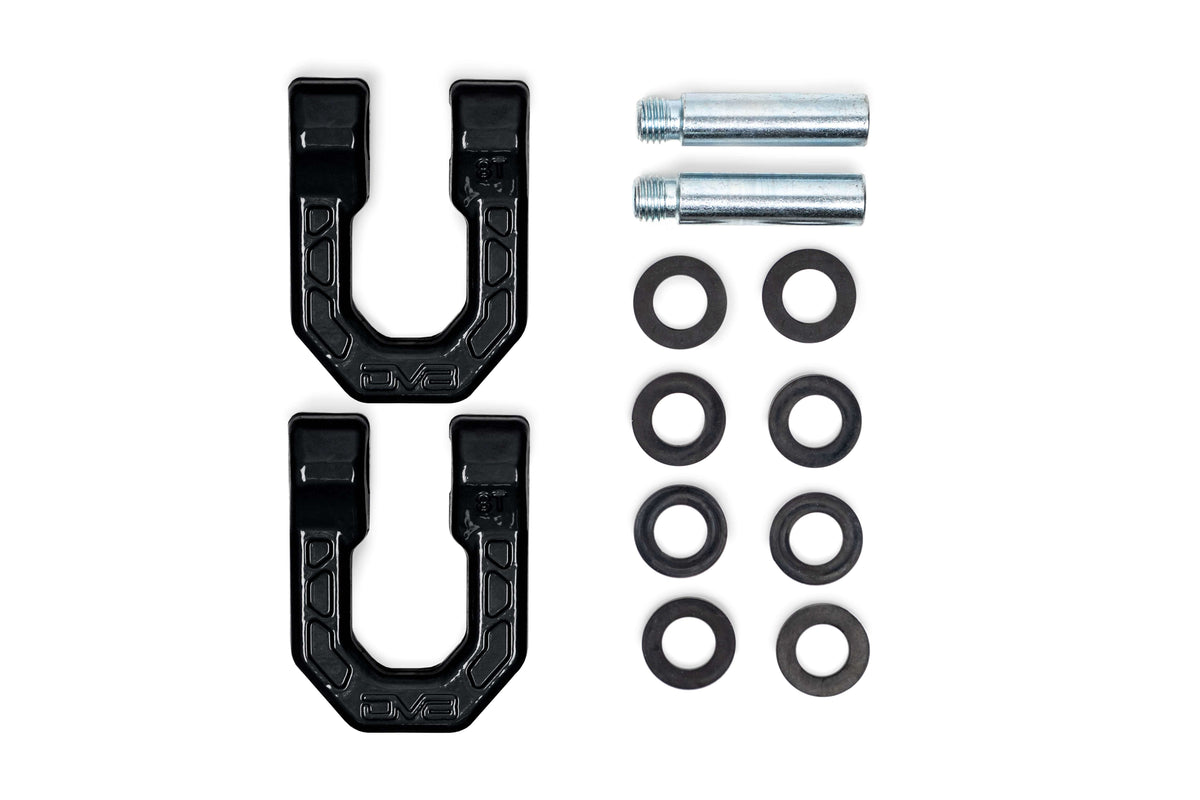 DV8 Offroad - Black DV8 Elite Series D-Rings (Pair) - UNSK-01BL