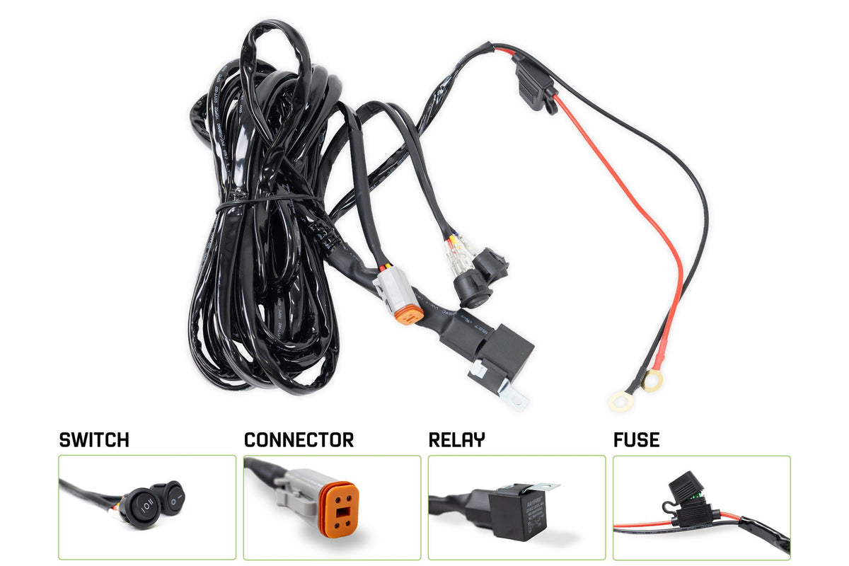 DV8 Offroad - 40 AMP DT 4-Pin Halo Light Harness - UNWH-04