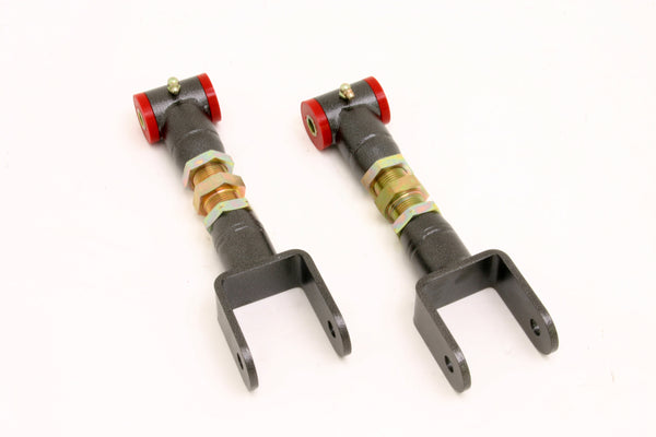BMR 79-04 Fox Mustang Upper Control Arms On-Car Adj. (Polyurethane) - Black Hammertone - UTCA014H