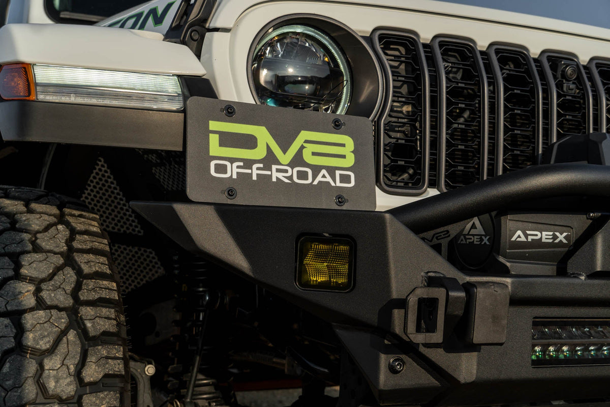 DV8 Offroad - Universal Quick Release D-Ring License Plate Mount - LPUN-01