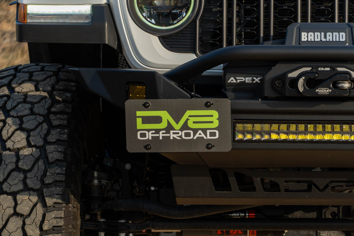 DV8 Offroad - Universal Quick Release D-Ring License Plate Mount - LPUN-01