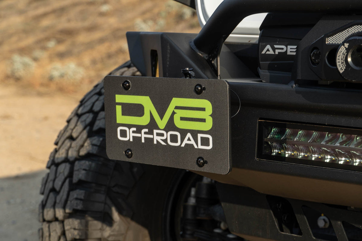 DV8 Offroad - Universal Quick Release D-Ring License Plate Mount - LPUN-01