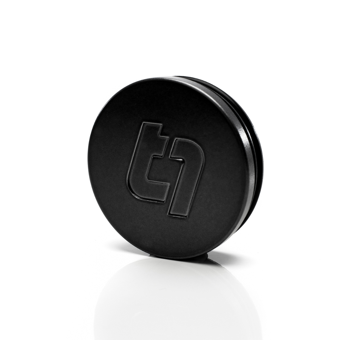 Titan 7 Flat Center Cap - Machine Black