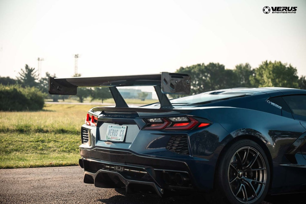 Verus - Swan Neck V1X Rear Wing Kit - Corvette Stingray (C8) - A0733A