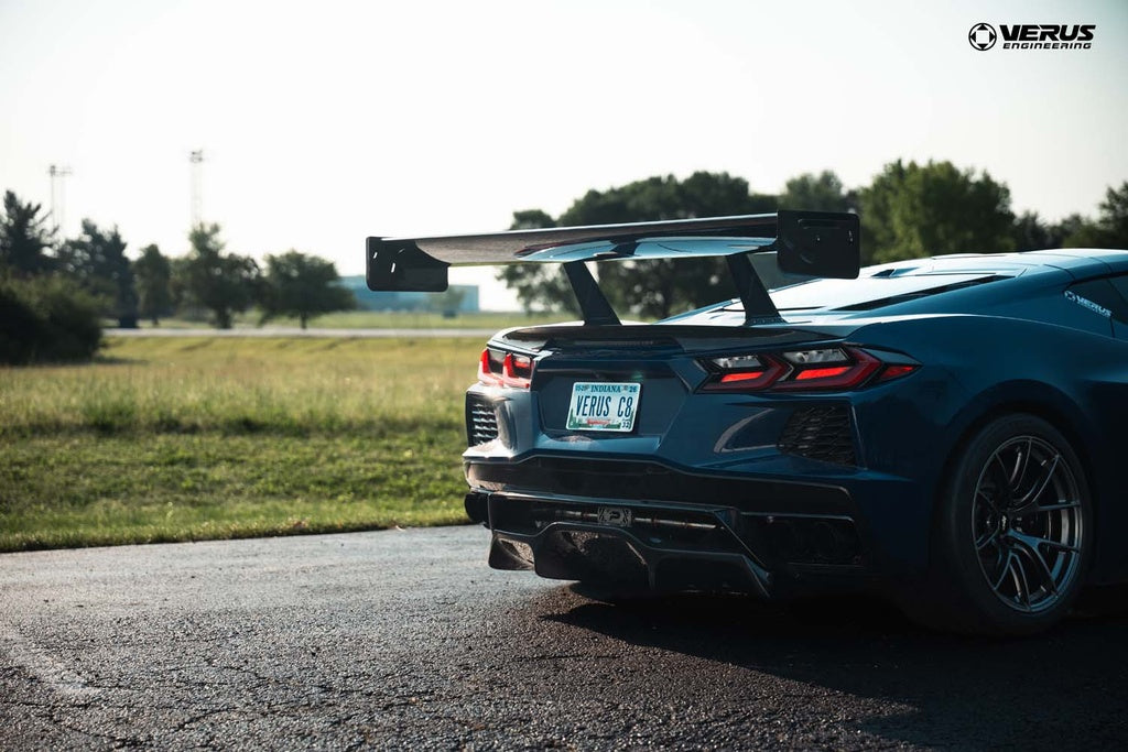 Verus - Swan Neck V1X Rear Wing Kit - Corvette Stingray (C8) - A0733A