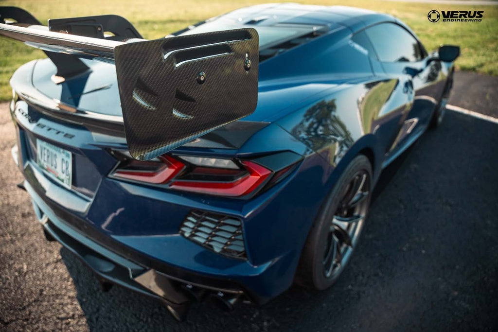 Verus - Swan Neck V1X Rear Wing Kit - Corvette Stingray (C8) - A0733A