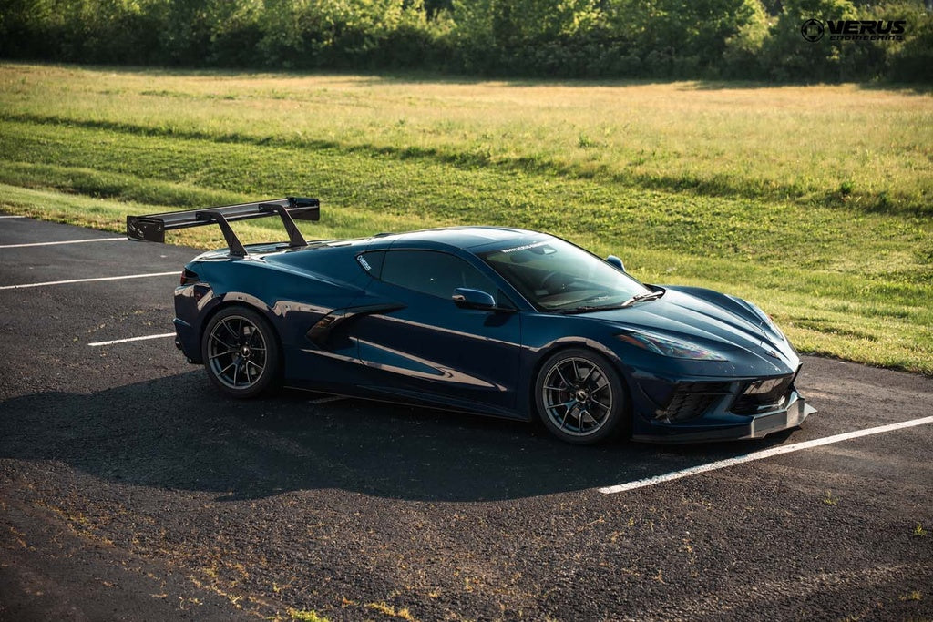 Verus - Swan Neck V1X Rear Wing Kit - Corvette Stingray (C8) - A0733A