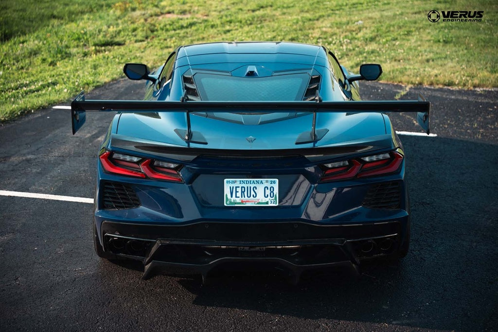 Verus - Swan Neck V1X Rear Wing Kit - Corvette Stingray (C8) - A0733A