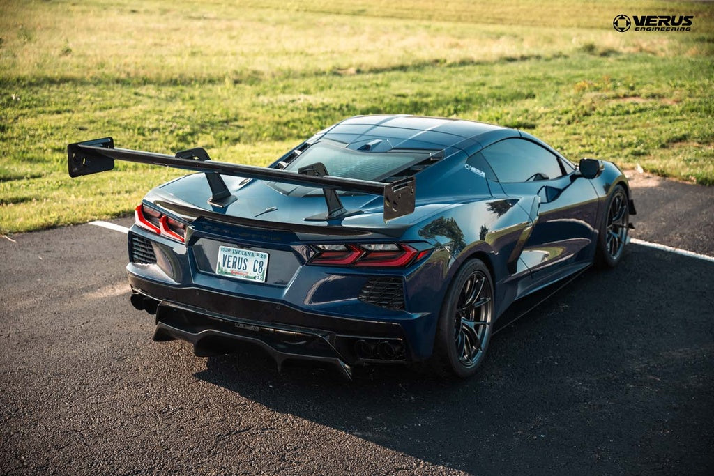 Verus - Swan Neck V1X Rear Wing Kit - Corvette Stingray (C8) - A0733A