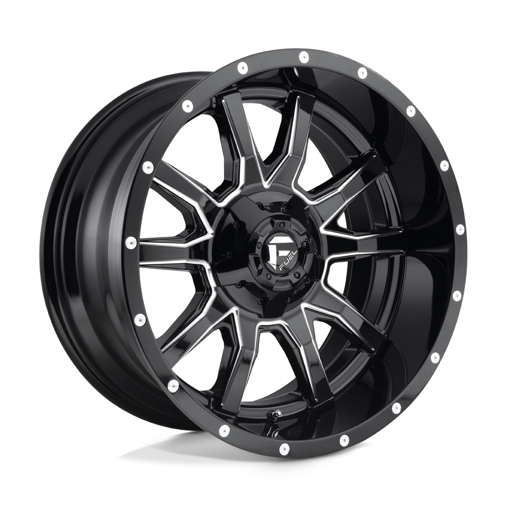 Fuel Off-Road D627 20X9 Gloss Black Milled 5x139.7/150 +20mm