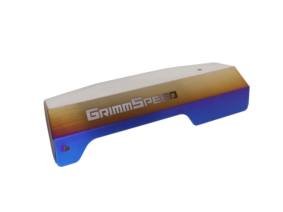 GrimmSpeed - Titanium Pulley Cover 2015–2021 Subaru WRX (FA20 Engine) - GRM.1064.1.0