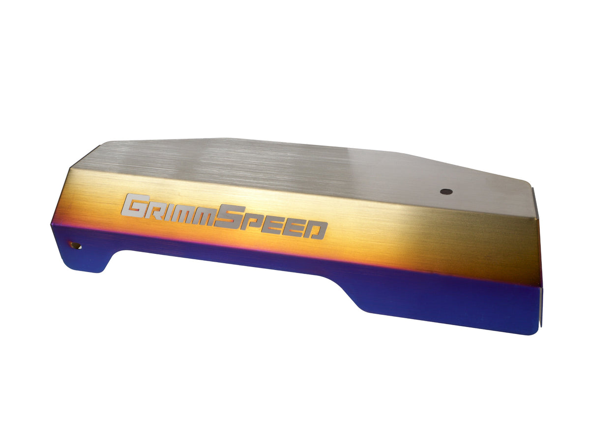 GrimmSpeed - Titanium Pulley Cover 2015–2021 Subaru WRX (FA20 Engine) - GRM.1064.1.0
