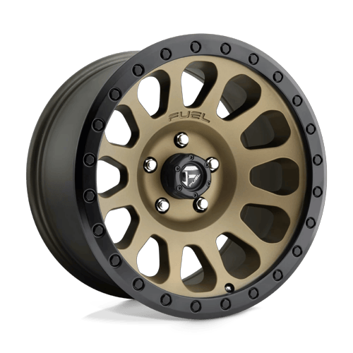 Fuel Off-Road Aluminum Wheels 17X8.5 Vector D600 Matte Bronze Black Bead Ring