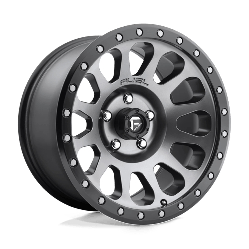 Fuel Off-Road Aluminum Wheels 17X8.5 Vector D601 Matte Gunmetal Black Bead Ring