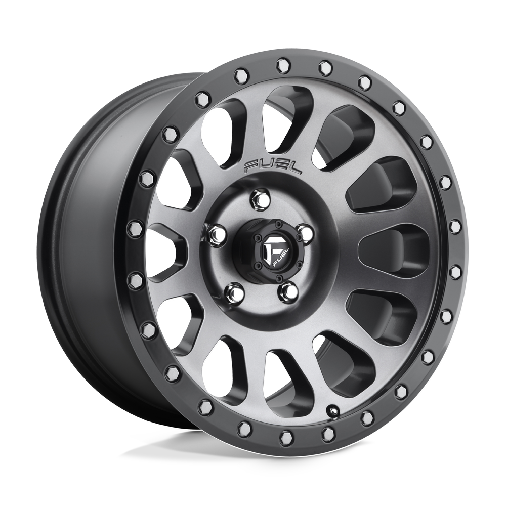 Fuel Off-Road D601 20X9 Matte Gunmetal Black Bead Ring 6x135 +1mm