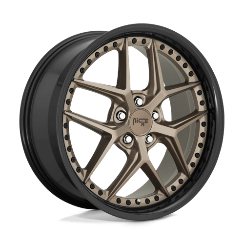 Niche 1PC M227 Vice 20X10.5 5X115 +20MM Matte Bronze Black Bead Ring