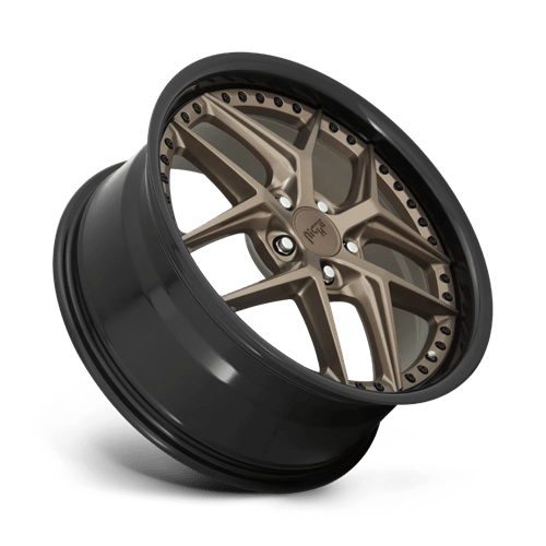 Niche 1PC M227 Vice 20X10.5 5X115 +20MM Matte Bronze Black Bead Ring