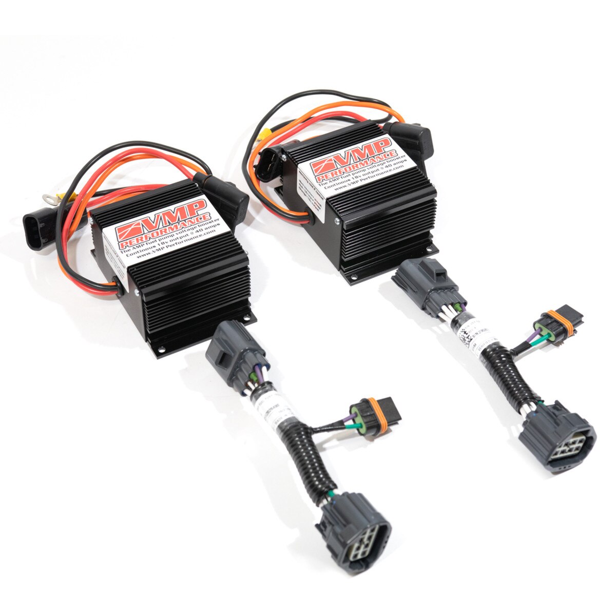 VMP Dual Plug and Play Fuel Pump Voltage Booster for '16-'20 GT350 - VMP-ENF002 by VMP - angle view