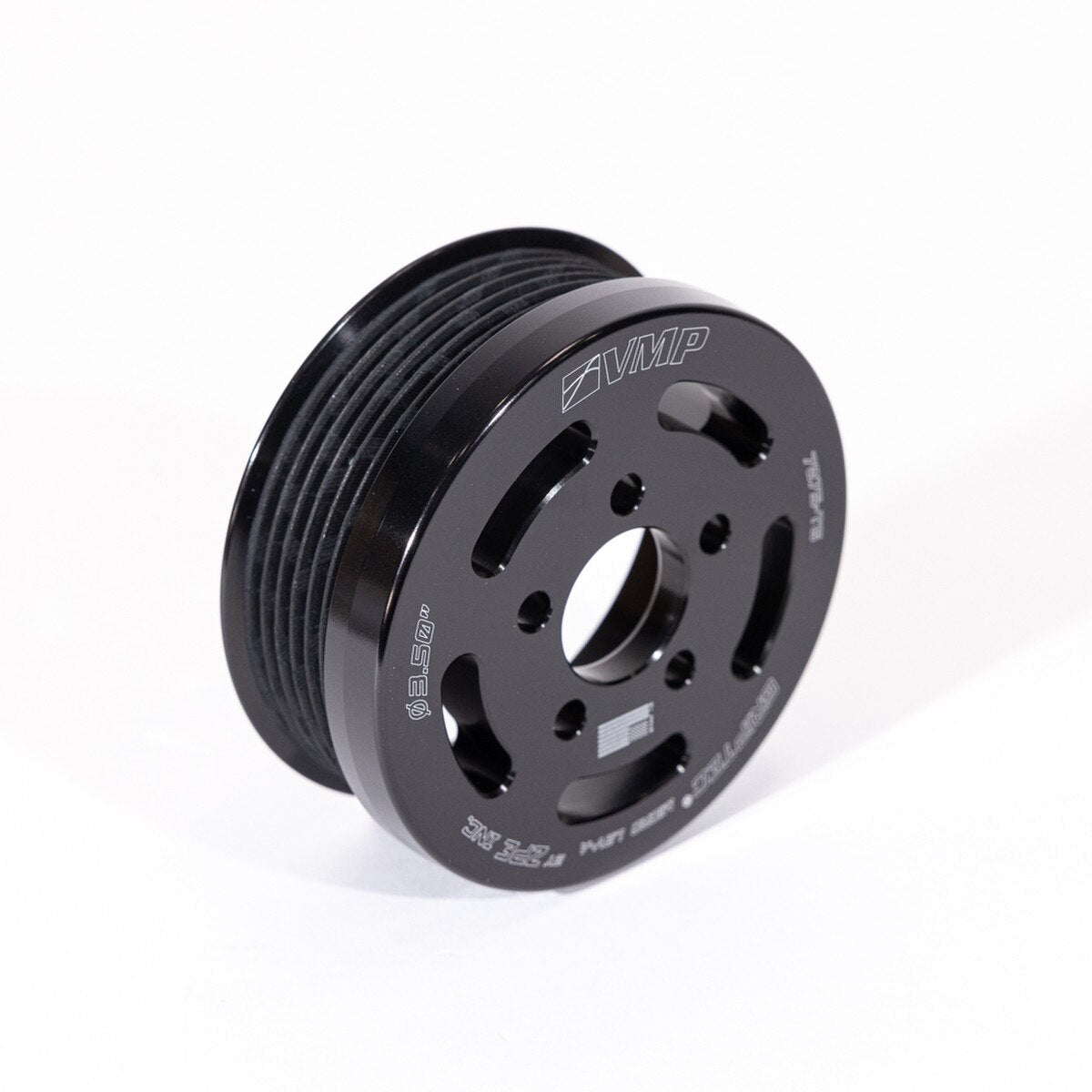 Whipple & VMP 3.500" Griptec 6-Rib Pulley 5-Bolt (latest gen supercharger) - VMP-SCP-63500-5-GR
